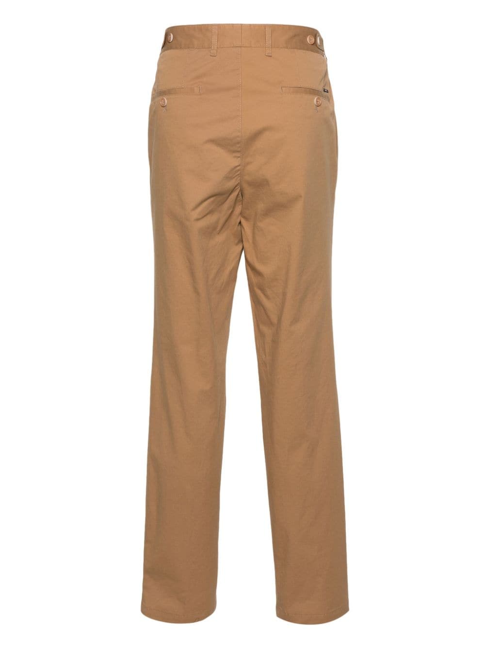 BOSS Mid waist chino met toelopende pijpen Beige