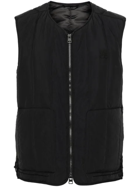 HUGO logo-appliqué quilted gilet
