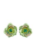 Anabela Chan 18kt yellow gold Citrus Bloom multi-stone earrings - Green