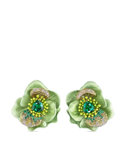 Anabela Chan 18kt yellow gold Citrus Bloom multi-stone earrings