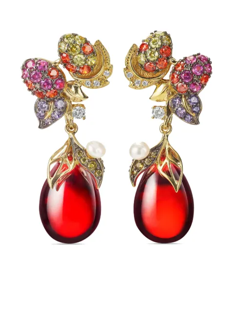 Anabela Chan 18kt yellow gold vermeil Goldenberry multi-stone earrings