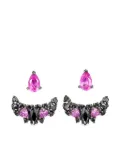 Anabela Chan rhodium Twinkle sapphire and diamond earrings - Black