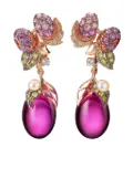 Anabela Chan 18kt rose gold Pinkberry multi-stone earrings