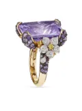 Anabela Chan 18kt yellow gold vermeil Lilac Cinderella gemstone ring - Purple