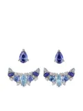 Anabela Chan 18kt white gold Twinkle Ear-Jacket earrings - Blue