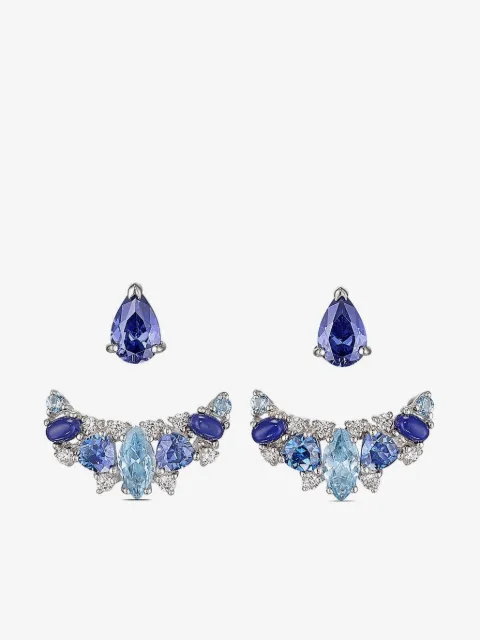 Anabela Chan серьги Twinkle Ear-Jacket из белого золота