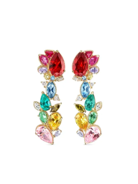 Anabela Chan 18k yellow gold Garden Of Eden multi-stone earrings