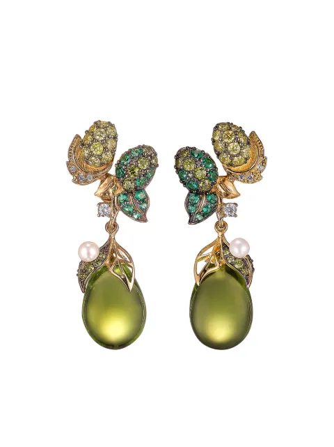 Anabela Chan 18kt gold Appleberry multi-stone earrings