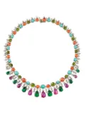 Anabela Chan 18ky yellow gold Tutti Frutti multi-stone necklace - Green