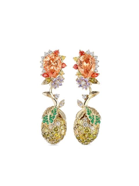 Anabela Chan 18kt yellow gold vermeil Lemon multi-stone earrings