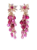 Anabela Chan 18kt rose gold vermeil Coralbell multi-stone earrings - Pink