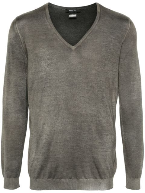 Avant Toi v-neck fine-knit jumper