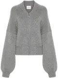 KHAITE Rhea brushed cardigan - Grey