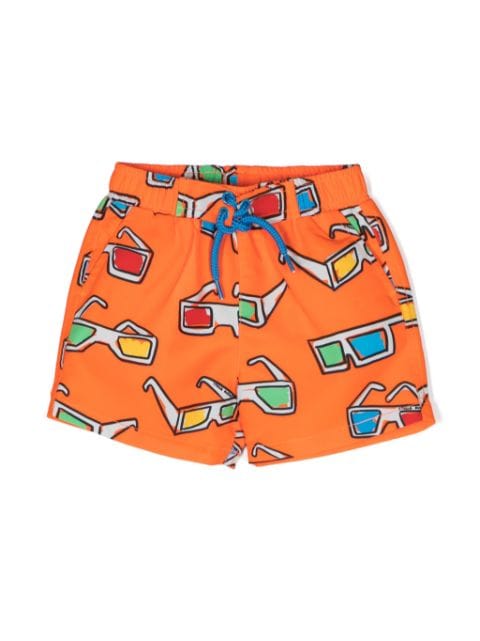 Stella McCartney Kids sunglasses-print swim shorts