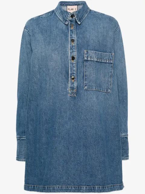 Plan C blusa de mezclilla con botones laterale