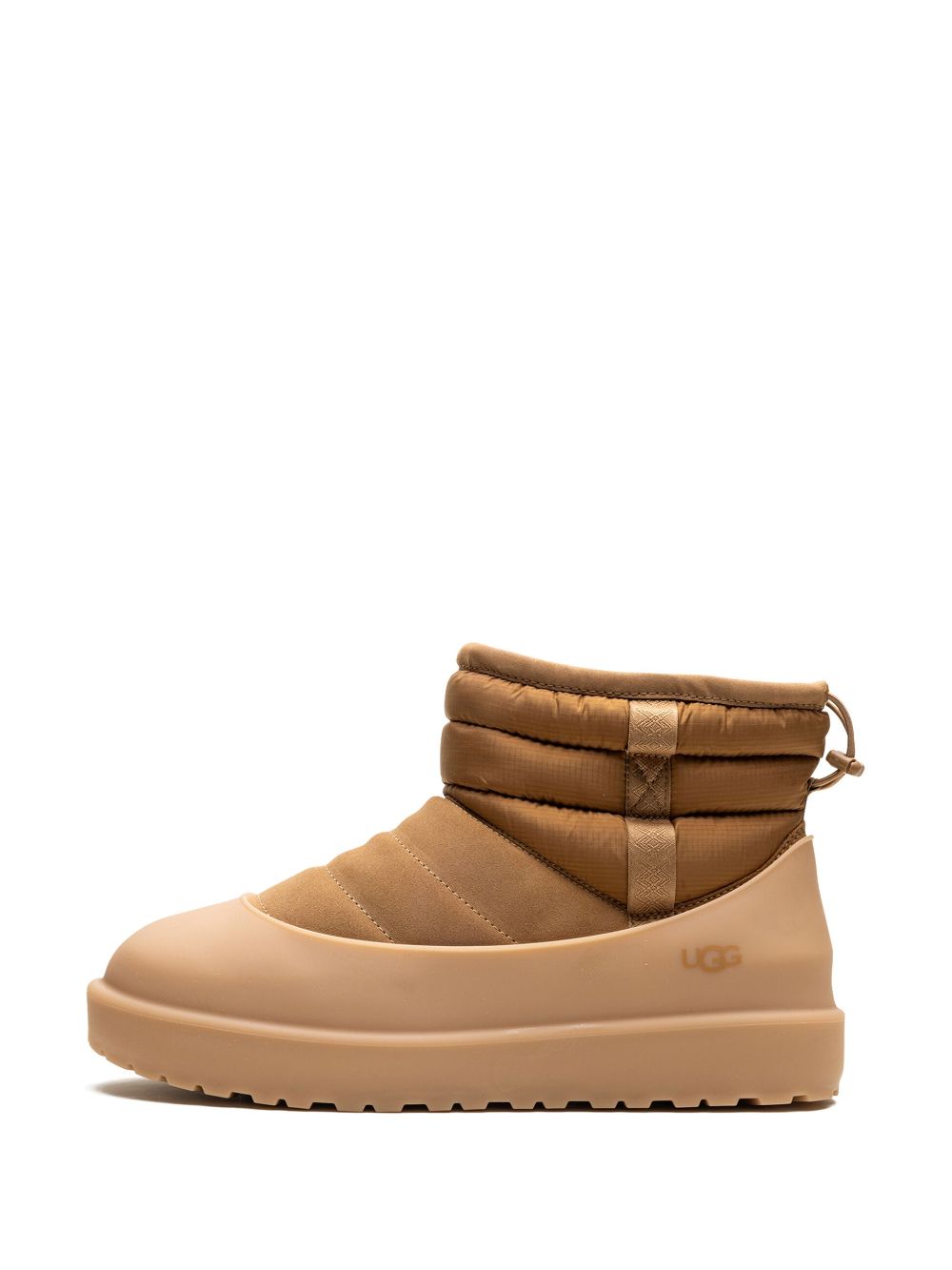 Shop Ugg Classic Mini "chestnut" Pull-on Weather Boots In Brown