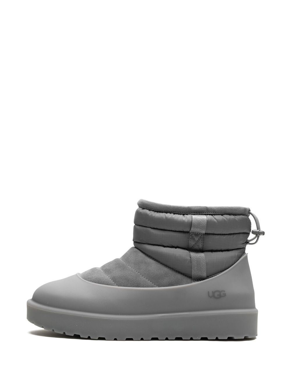 Shop Ugg Classic Mini "metal Grey" Pull-on Weather Boots