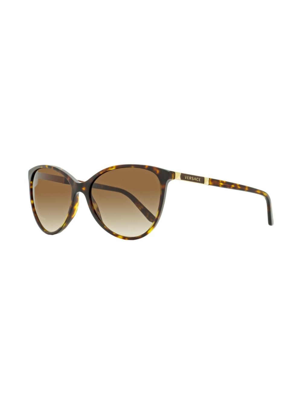 Shop Versace Oversized Cat-eye Sunglasses In Brown