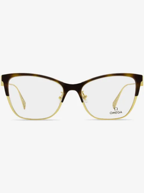 OMEGA EYEWEAR butterfly-frame glasses