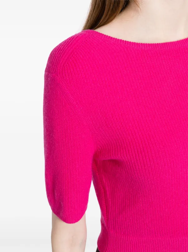 Lisa Yang Josefina cut-out Cashmere Top | Pink | FARFETCH