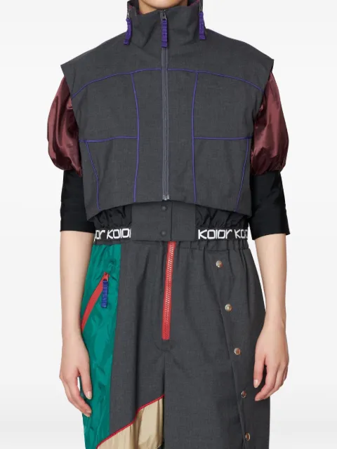 Kolor mesh panelled jacket