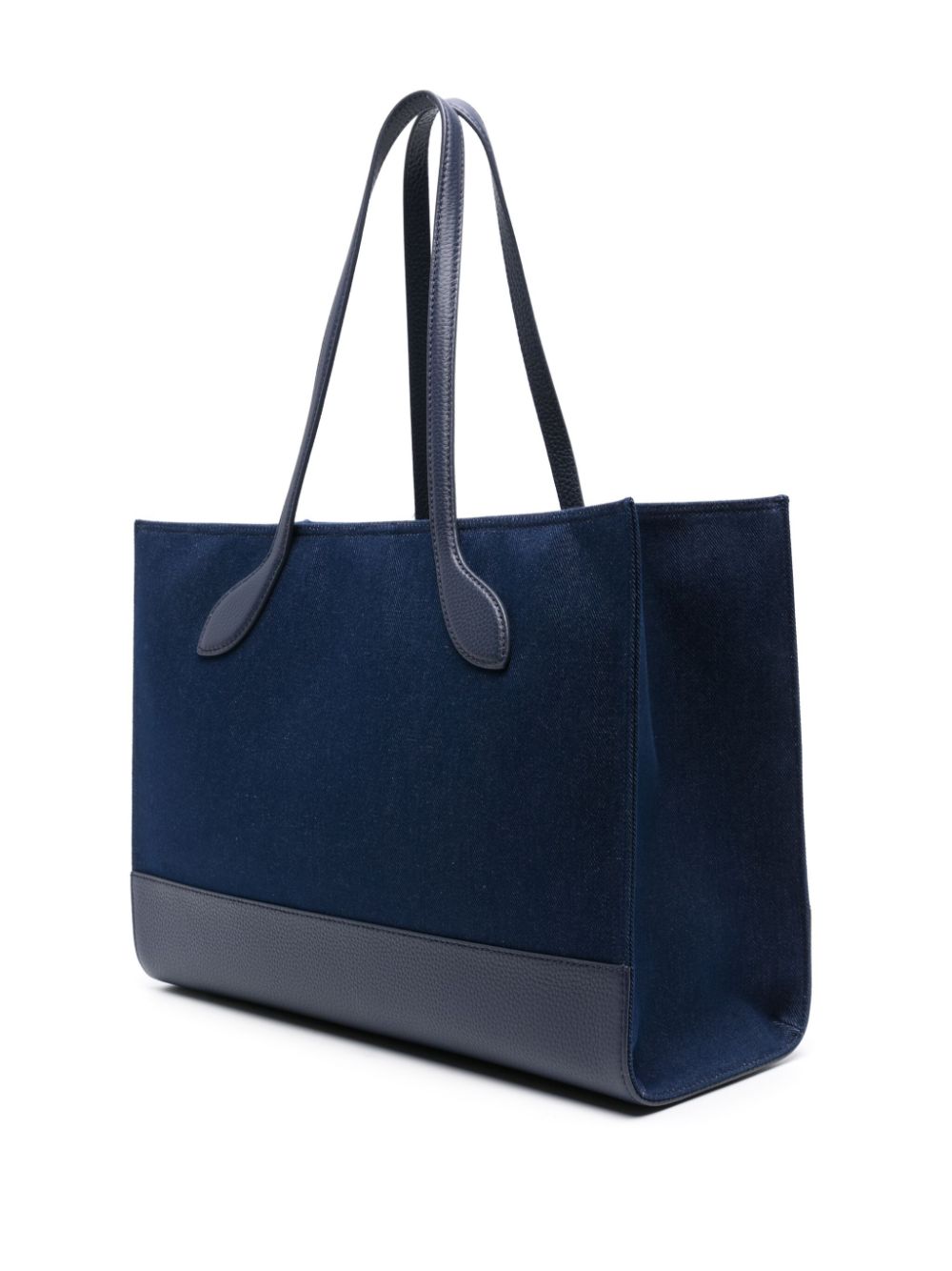 Shop Bally Keep On Twill Tote Bag In Blue