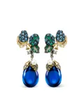 Anabela Chan 18K yellow gold diamonds and gemstones earrings - Blue