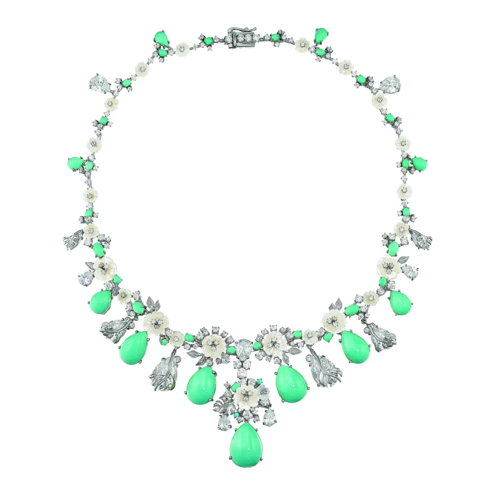 Anabela Chan Turquoise Paradise Necklace In Green