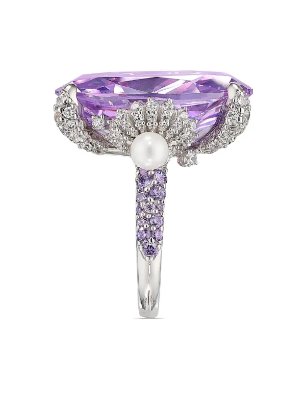 anela ☆ Anabela Chan 18kt White Gold Vermeil Lilac Mermaid Gemstone