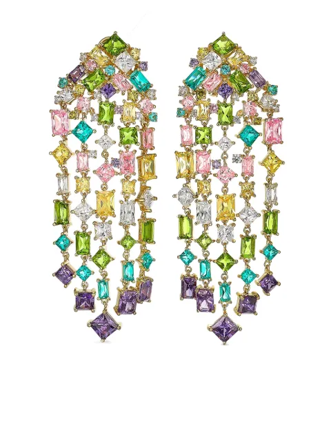 Anabela Chan 18kt gold Cascade multi-stone earrings