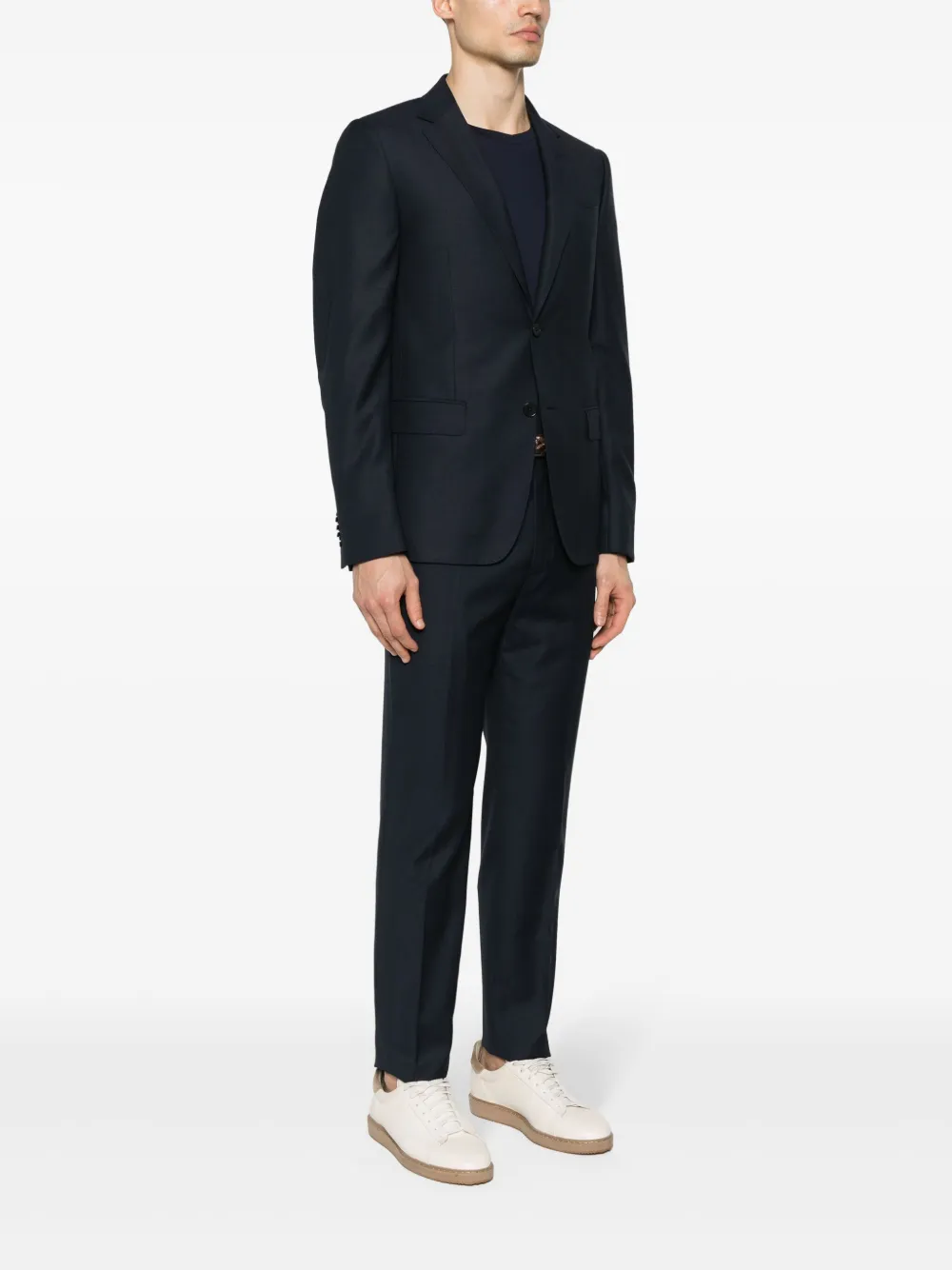Zegna Wollen pak Blauw