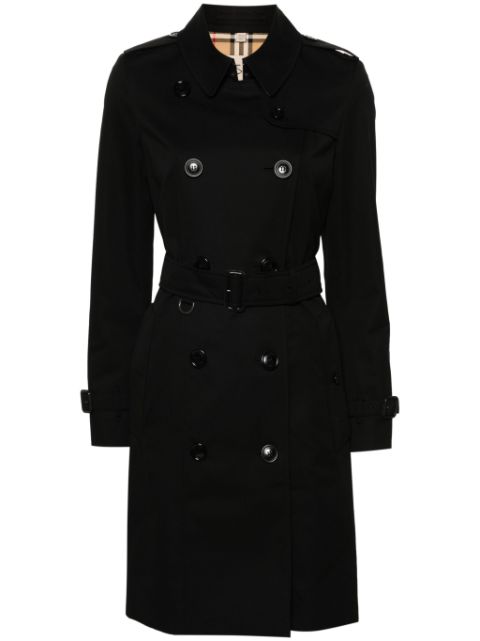 Burberry gabardine-weave trench coat Women