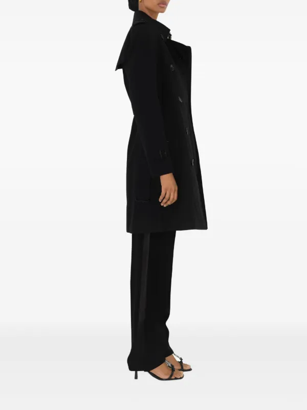 Burberry ギャバジン トレンチコート | ブラック | FARFETCH JP
