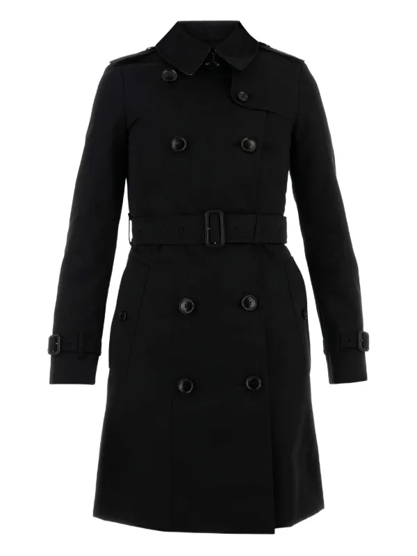 【BURBERRY】GABARDINE TRENCH COAT Burberry Gabardine Trench Coat | Black | FARFETCH PL