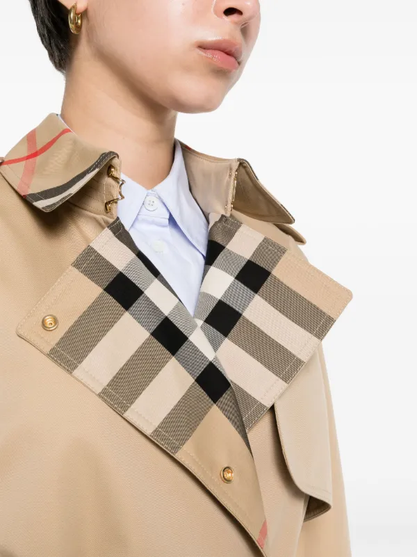 Burberry Gabardine Trench Coat Neutrals FARFETCH PT