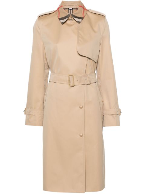 Affordable Burberry gabardine trench coat Women