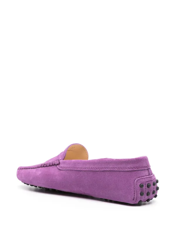 Tod's スエード ペニーローファー | パープル | FARFETCH JP