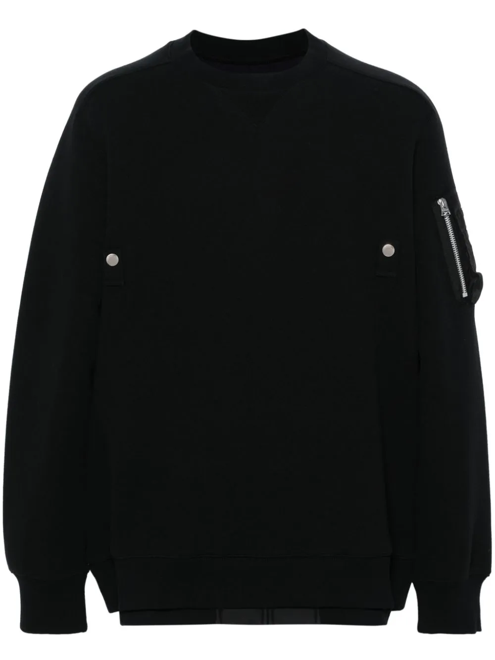 SACAI LAYERED JERSEY SWEATSHIRT