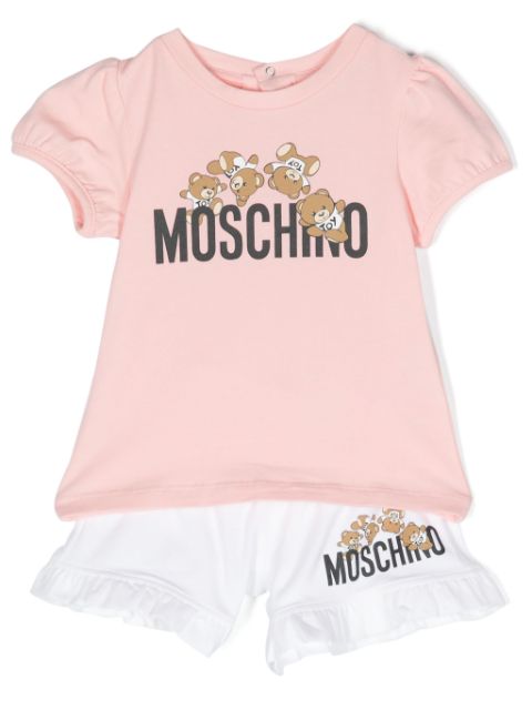 Moschino Kids Teddy Bear-print shorts set