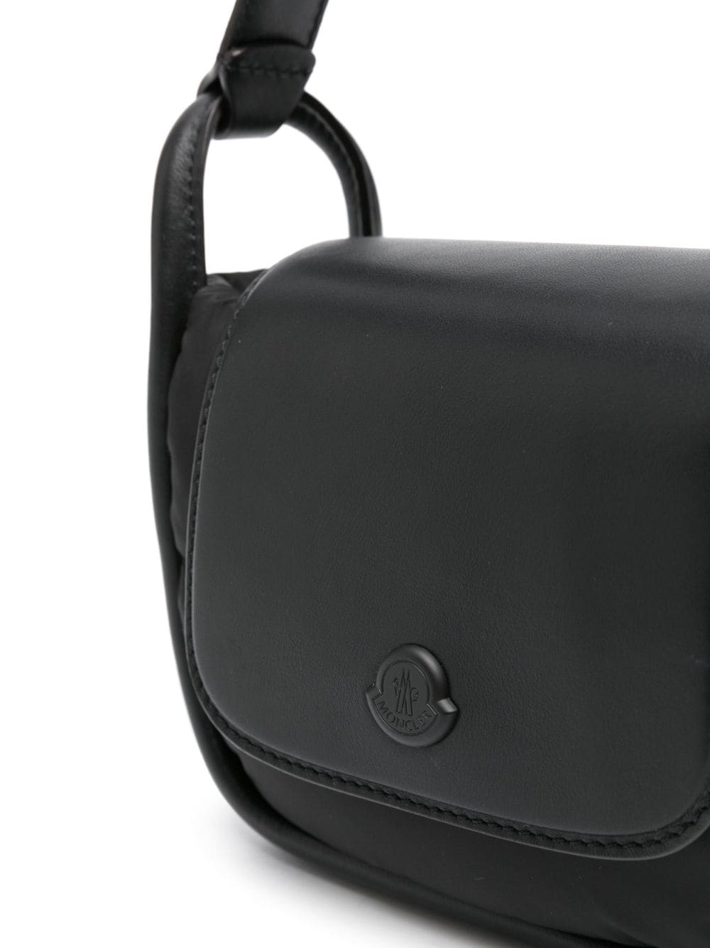 Shop Moncler Mini Tiarna Padded Crossbody Bag In 黑色