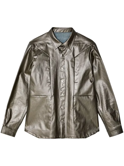 Rick Owens veste Fogpocket - Argent - Rick Owens - Modalova