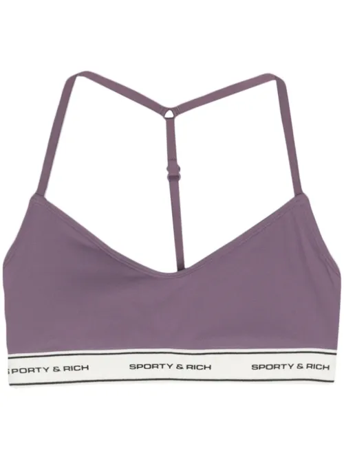 Brassière de sport à logo en relief - Sporty & Rich - Modalova