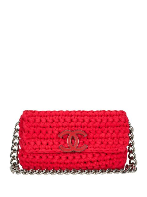 Cheap HOT SALE CHANEL 2014 Cruise crochet flap shoulder bag Women