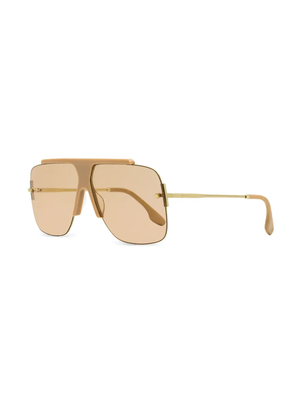 Victoria Beckham Eyewear Navigator zonnebril met piloten montuur - Beige