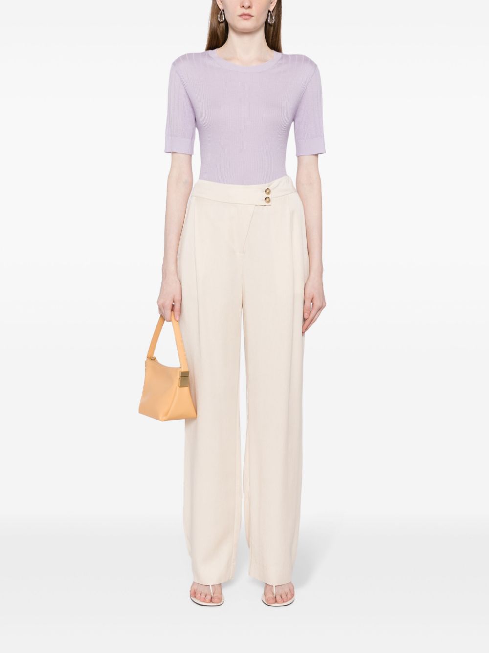 Shop Lisa Yang Ava Cashmere Top In Purple