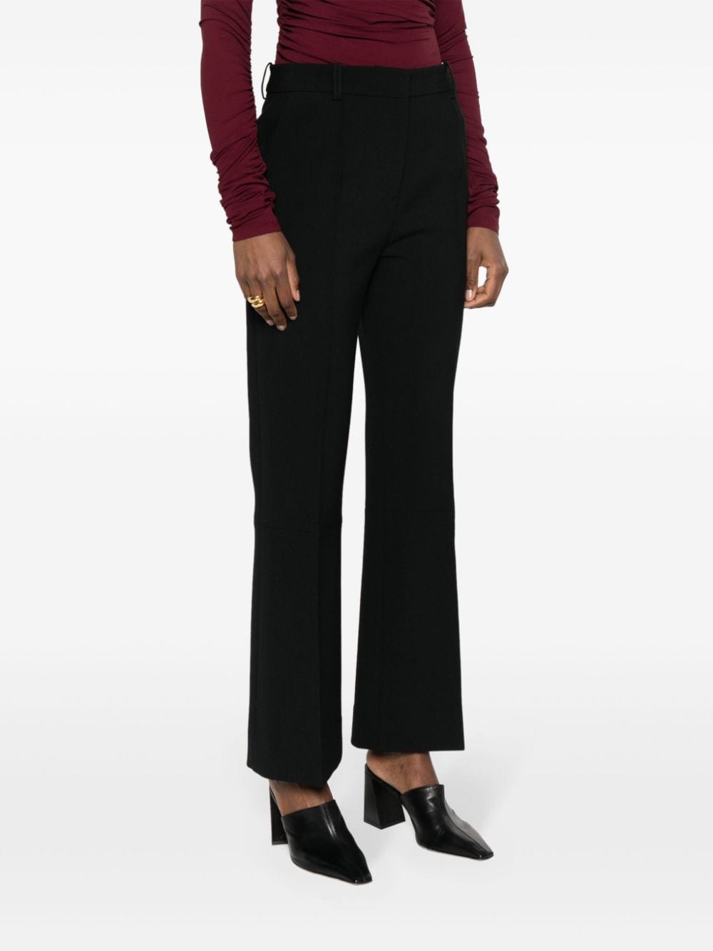 Brown Body Split Front Leggings by Victoria Beckham on Sale