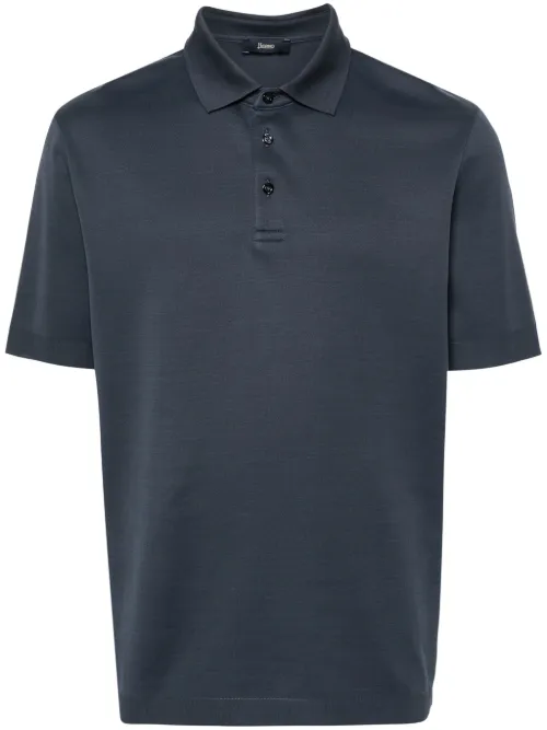 Herno polo en coton - Bleu - Herno - Modalova
