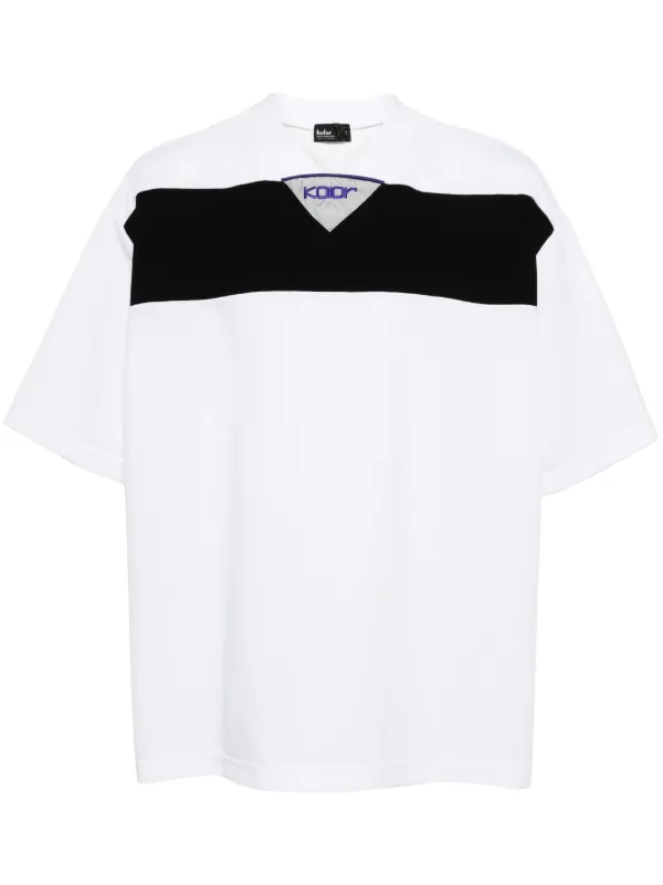 リージャ　ホワイト ストライプ Tシャツ XS/TP レディース アディカラースリーストライプス ピンストライプ半袖