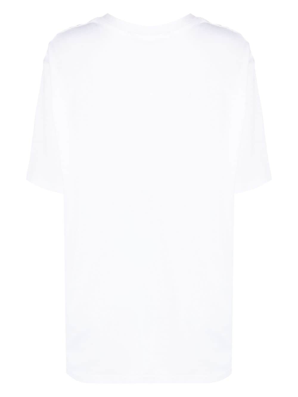 Shop Kimhēkim Anchor-print Cotton T-shirt In Weiss