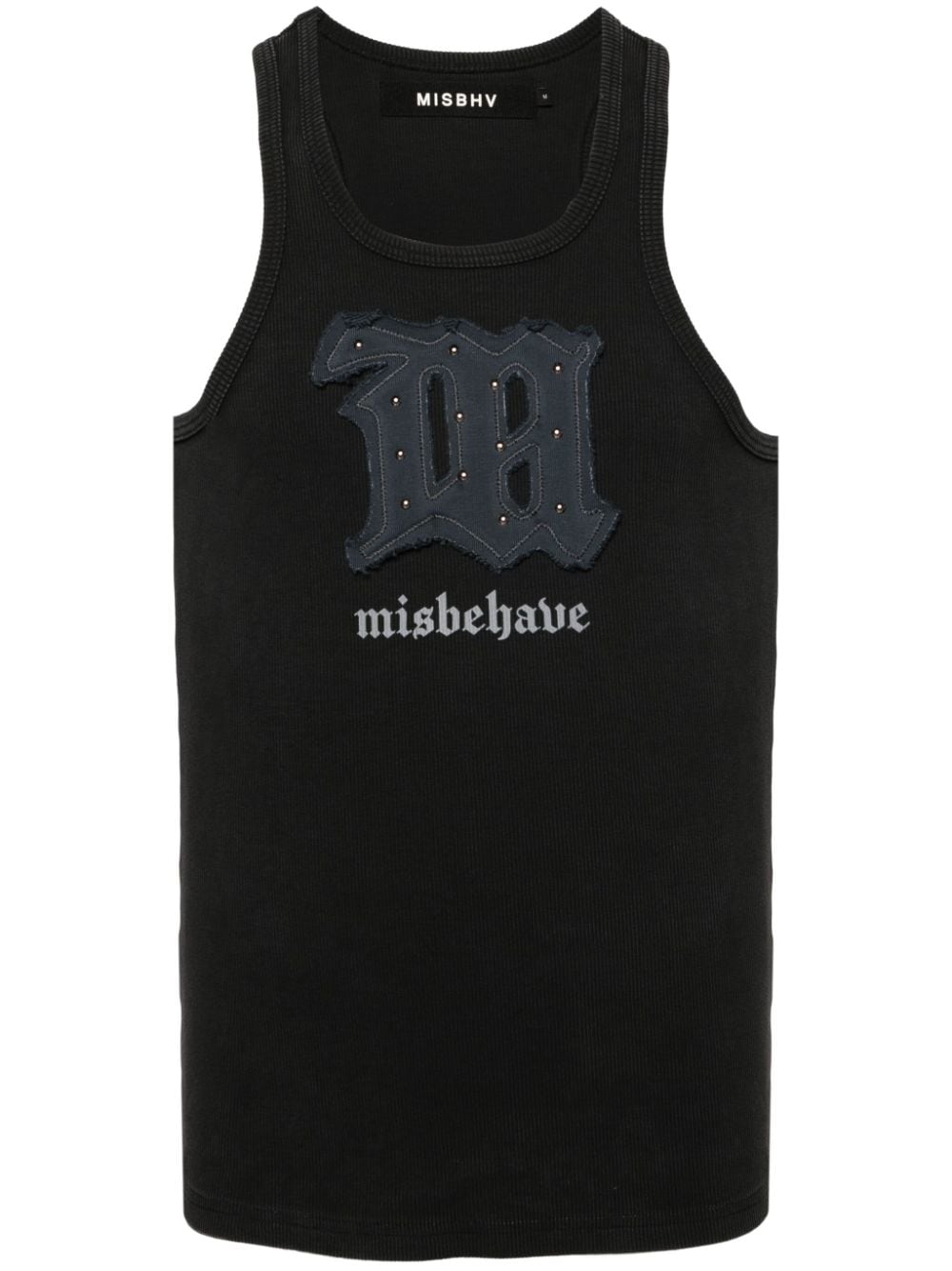 Misbhv Signature Logo-patch Tank Top In Black